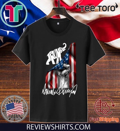 Donald Trump Republican President 2020 T-Shirt - Trump Signature USA Shirt