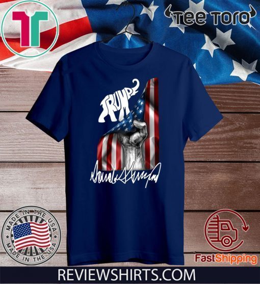 Donald Trump Republican President 2020 T-Shirt - Trump Signature USA Shirt