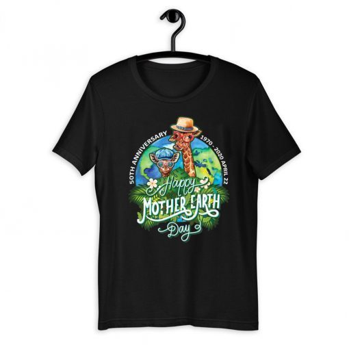 Earth Day 50th Anniversary Giraff Planet Souvenir Official T-Shirt