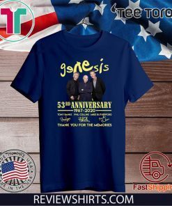 Genesis 53rd Anniversary 1967 2020 Official T-Shirt