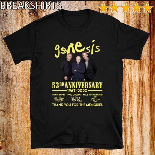 Genesis 53rd Anniversary 1967 2020 Official T-Shirt