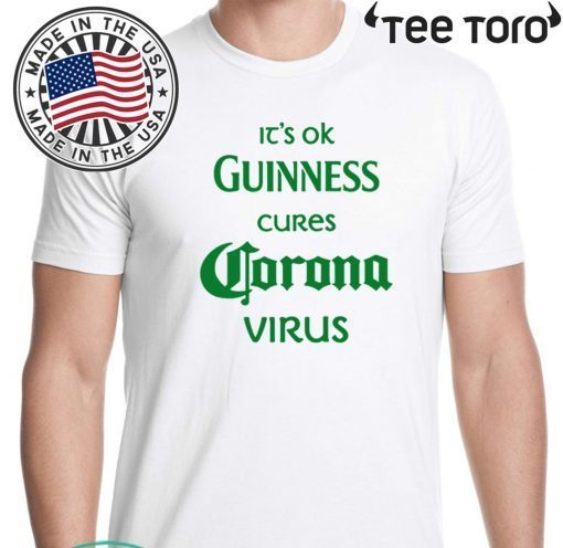 Guinness cures coronavirus parody graphic Green Raglan Baseball Shirt