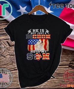 He Is Not Just A Bichon He Is My Son US Flag T-Shirt