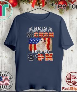 He Is Not Just A Bichon He Is My Son US Flag T-Shirt