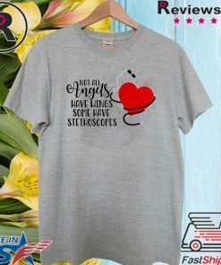 Heartbeat Not All Angels Have Wings Some Have Stethoscopes Official T-Shirt