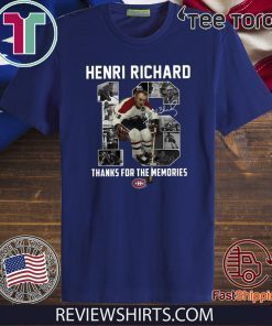 Henri Richard 16 thanks for time the memories Official T-Shirt