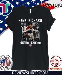 Henri Richard 16 thanks for time the memories Official T-Shirt