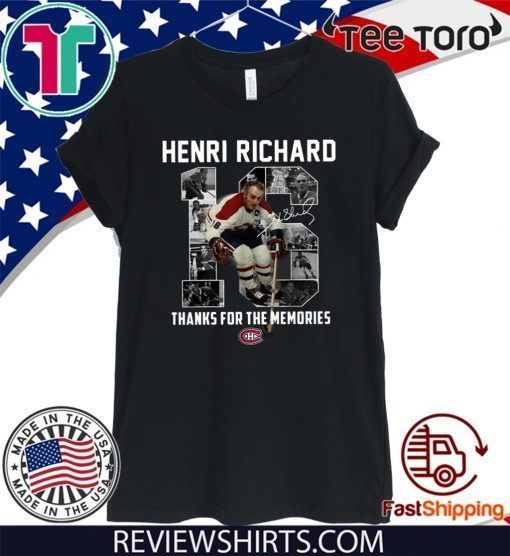 Henri Richard 16 thanks for time the memories Official T-Shirt