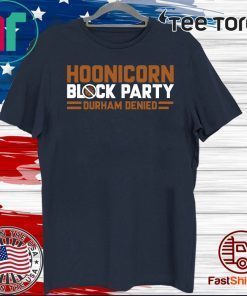 Hoonicorn Block Party Charlottesville Hoops 2020 T-Shirt