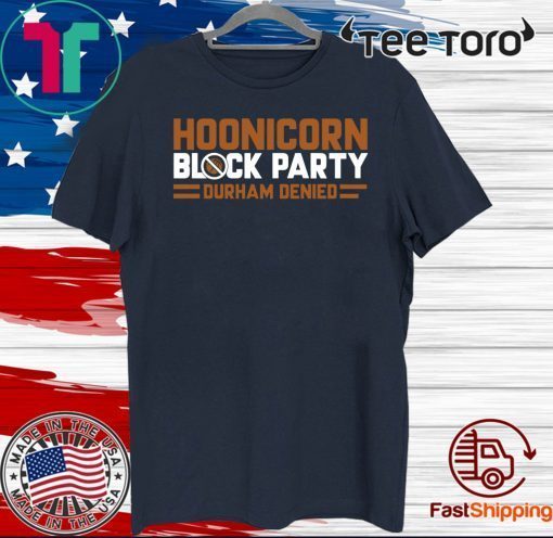 Hoonicorn Block Party Charlottesville Hoops 2020 T-Shirt