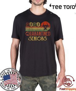 Class Of 2020 Senior Quarantine Funny Graduation Vintage For T-Shirt