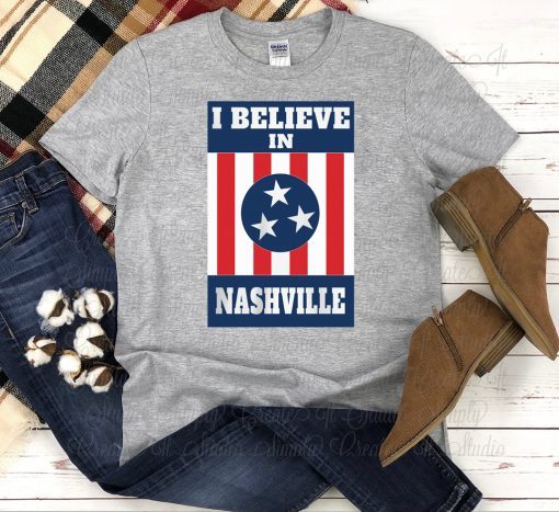 I Believe In Nashville Tornado Stand With Nashville For T-Shirt