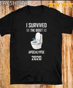 Vintage Funny I Survived The Bidet Apocalypse 2020 For T-Shirt