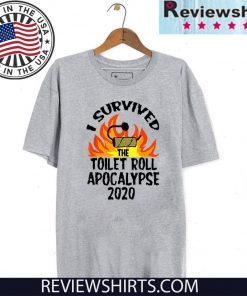 Official I Survived The Toilet Roll Apocalypse 2020 T-Shirt