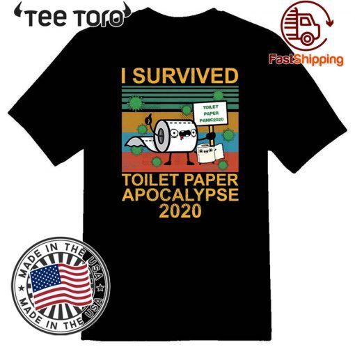 Official I survied toilet paper apocalypse 2020 T-Shirt