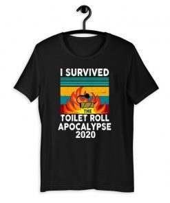 vintage I survived the fire toilet paper apocalypse 2020 T-Shirt