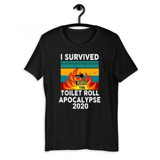 vintage I survived the fire toilet paper apocalypse 2020 T-Shirt