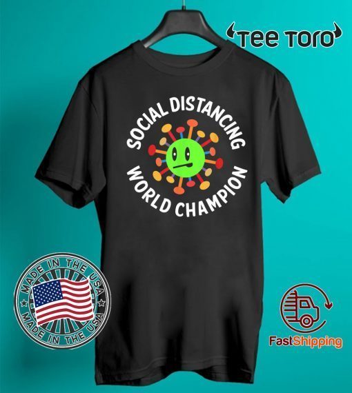 Introvert Virus Social Distancing World Champion 2020 T-Shirt