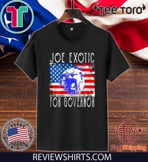 JOE EXOTIC FOR GOVERNOR FLAG T-SHIRT