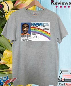 Jeff Jackson Simpson Hawaii Driver License With Signature 2020 T-Shirt