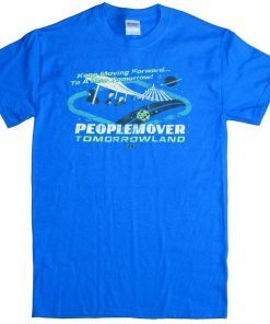 KEEP MOVING FORWARD A NEW TOMORROW PEOPLEMOVER TOMORROWLAND OFFICIAL T-SHIRT