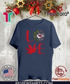 Kansas City Chiefs cannabis love 2020 T-Shirt