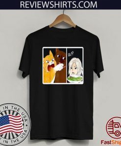 Madoka Yelling And Garfield Woman Cat Meme For T-Shirt