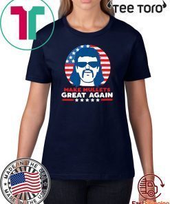 Make Mullets Great Again Vintage 80s Hair Party USA Dark Premium Official T-Shirt