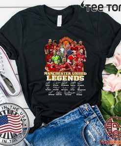 Manchester United Legends Players Signatures Official T-Shirt