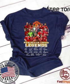 Manchester United Legends Players Signatures Official T-Shirt
