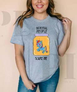 Normal People Scare Me Unicorn Official T-Shirt