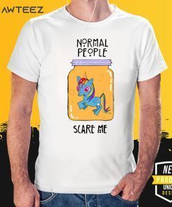 Normal People Scare Me Unicorn Official T-Shirt