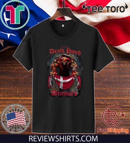 Official Death Punch Denmark Flag T-Shirt