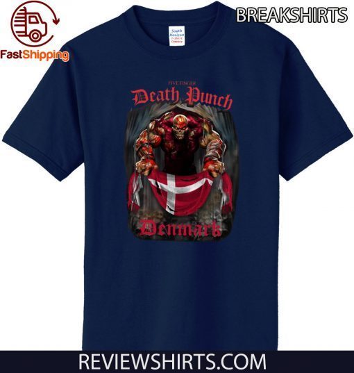 Official Death Punch Denmark Flag T-Shirt