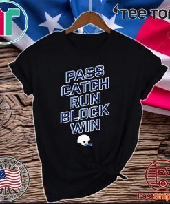 PASS CATCH RUN BLOCK WIN OFFICIAL T-SHIRT