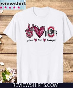 Peace Love Buckeyes Official T-Shirt