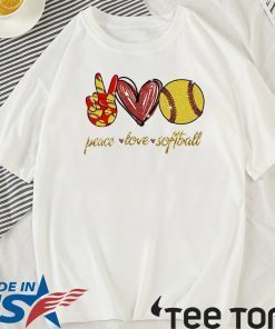 Peace Love Softball 2020 T-Shirt