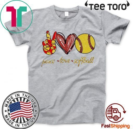 Peace Love Softball 2020 T-Shirt