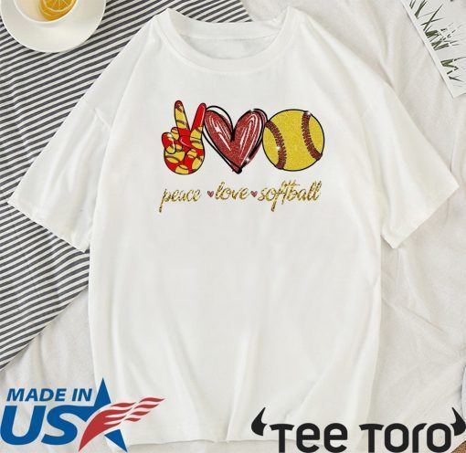 Peace Love Softball 2020 T-Shirt