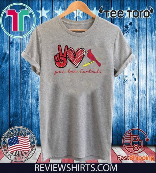 Peace love Cardinals Gift T-Shirt