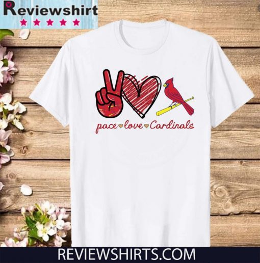 Peace love Cardinals Gift T-Shirt