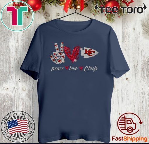 Peace love Kansas City Chiefs Official T-Shirt