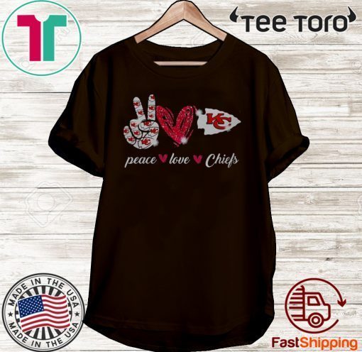 Peace love Kansas City Chiefs Official T-Shirt