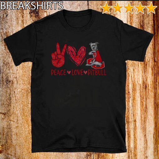 Peace love Pitbull Original T-Shirt