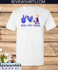 Peace love boxer UK Kentucky tattoo Official T-Shirt