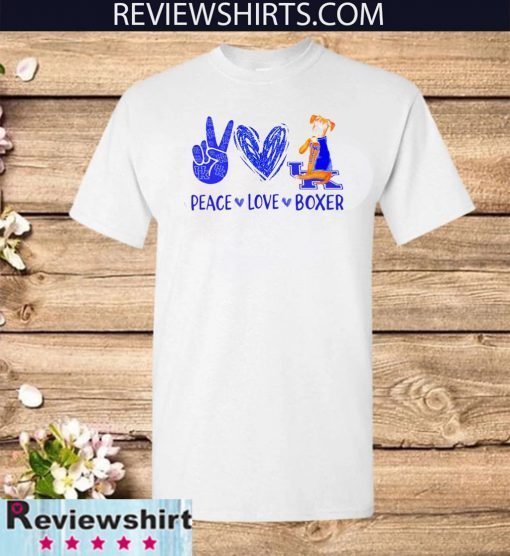 Peace love boxer UK Kentucky tattoo Official T-Shirt