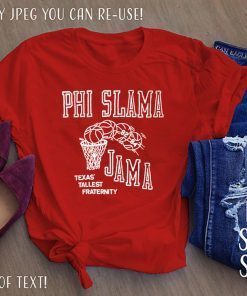 Phi Slama Jama Houston Cougars 1980s College Basketball Official T-Shirt