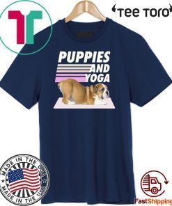 Puppies And Yoga Official T-Shirt