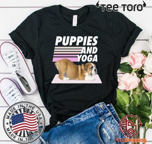 Puppies And Yoga Official T-Shirt