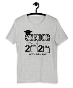 Senior Class of 2020 Shit Is Gettin' Real Graduate Raglan Baseball For T-Shirt